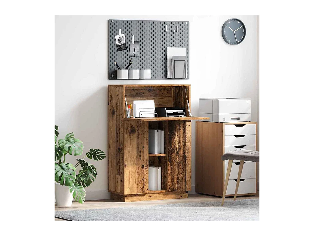 Bureau Bois ancien 71,5 x 31,5 x 106,5 cm Bois d'ingénierie