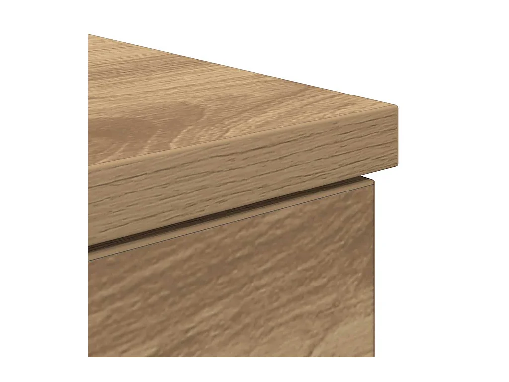 Bureau chêne artisanal 86x49x76 cm bois d'ingénierie