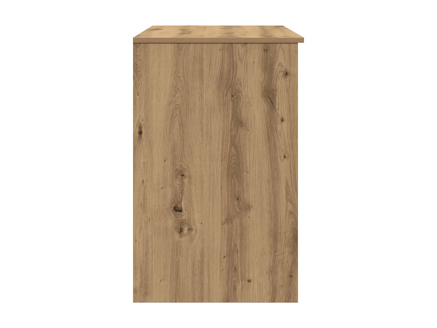 Bureau chêne artisanal 86x49x76 cm bois d'ingénierie