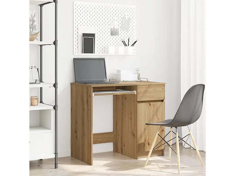 Bureau ambachtelijk 86x49x76 cm spaanplaat eikenkleurig