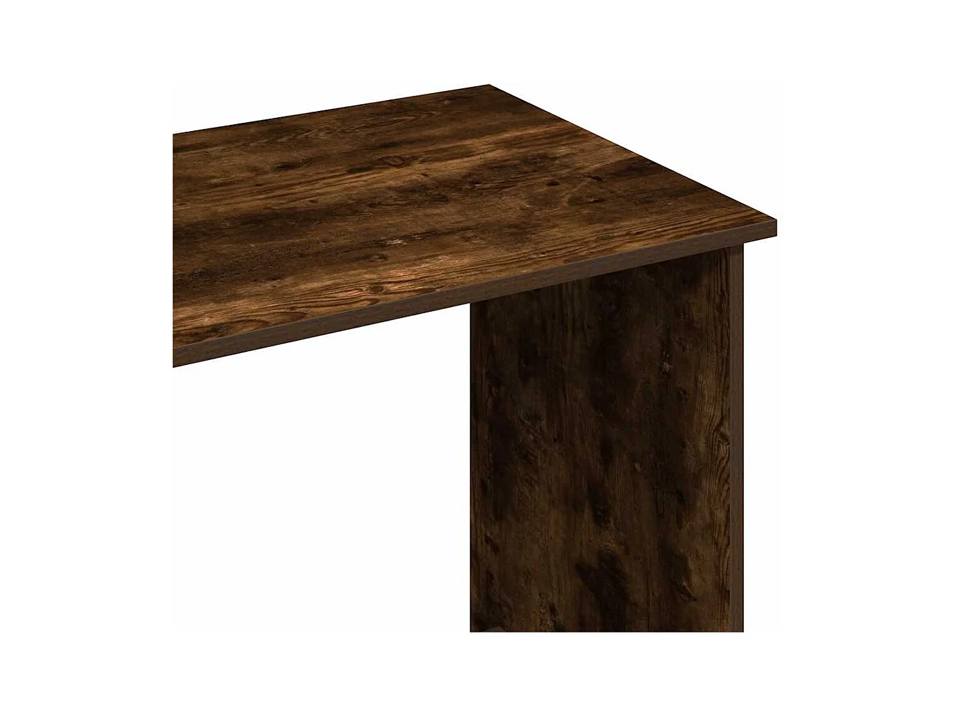 Bureau chêne fumé 102x50x75 cm bois d'ingénierie