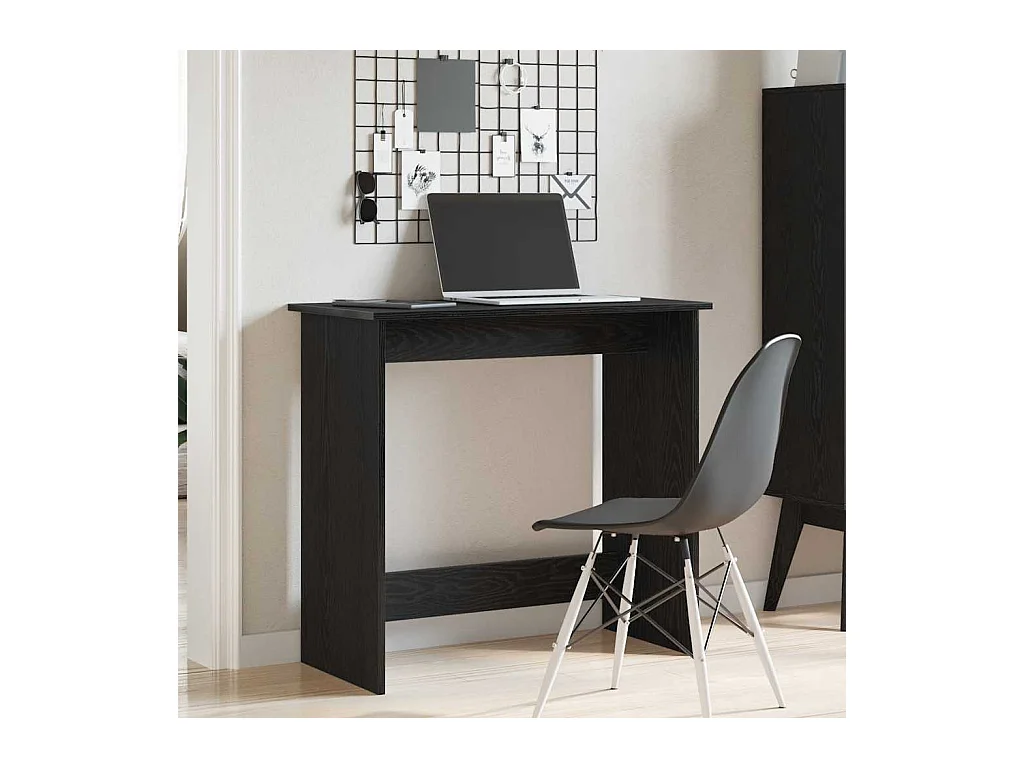 Bureau Noir 80x40x75 cm Aggloméré