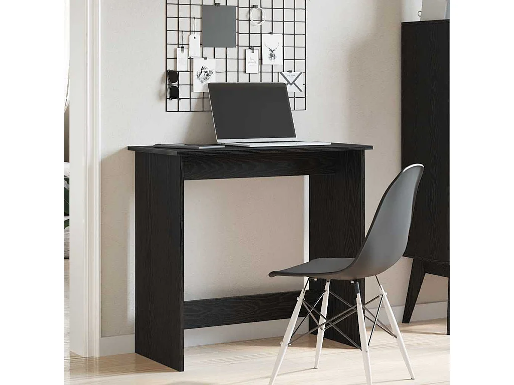 Bureau Noir 80x40x75 cm Aggloméré