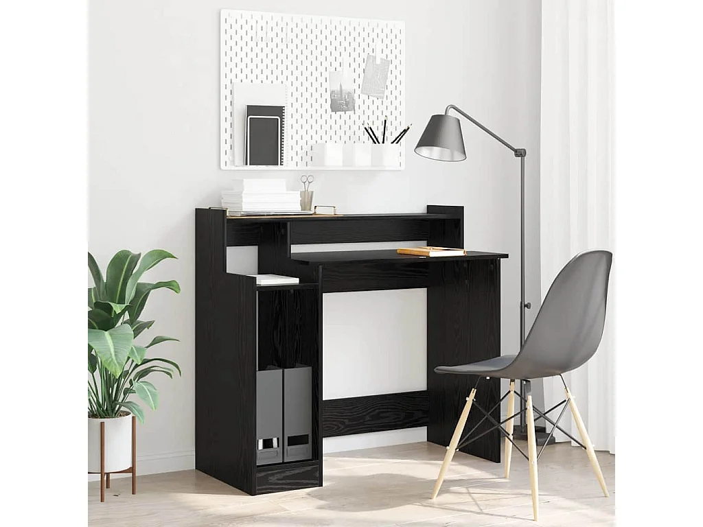 Bureau Chêne noir 97 x 45 x 90 cm Bois d'ingénierie