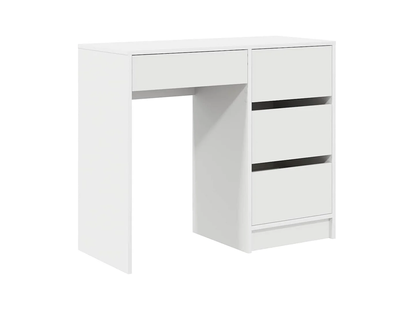 Mesa com gaveta Branco 90 x 37,5 x 75 cm Madeira processada