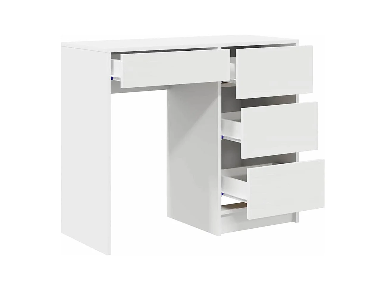 Mesa com gaveta Branco 90 x 37,5 x 75 cm Madeira processada