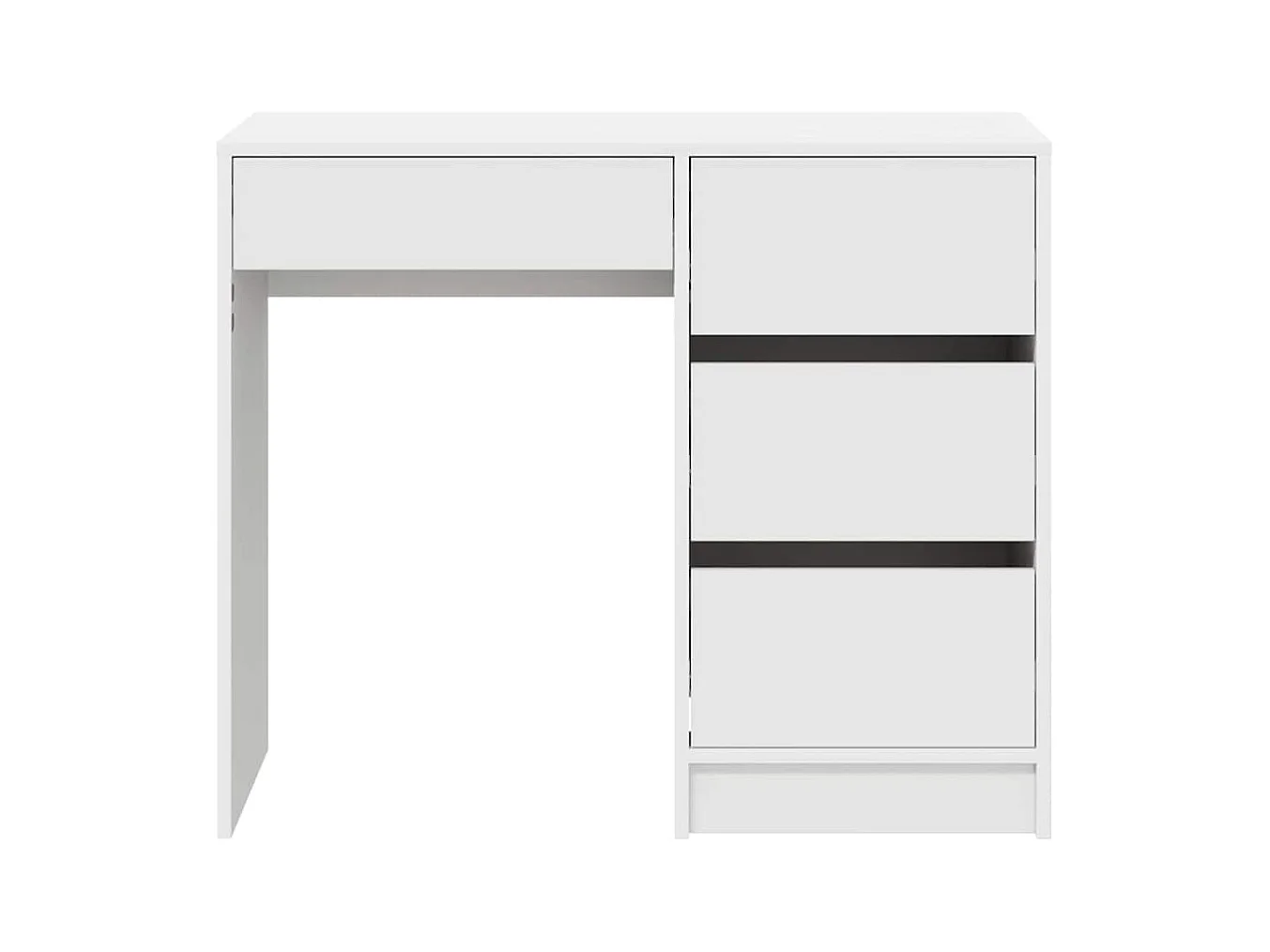 Mesa com gaveta Branco 90 x 37,5 x 75 cm Madeira processada