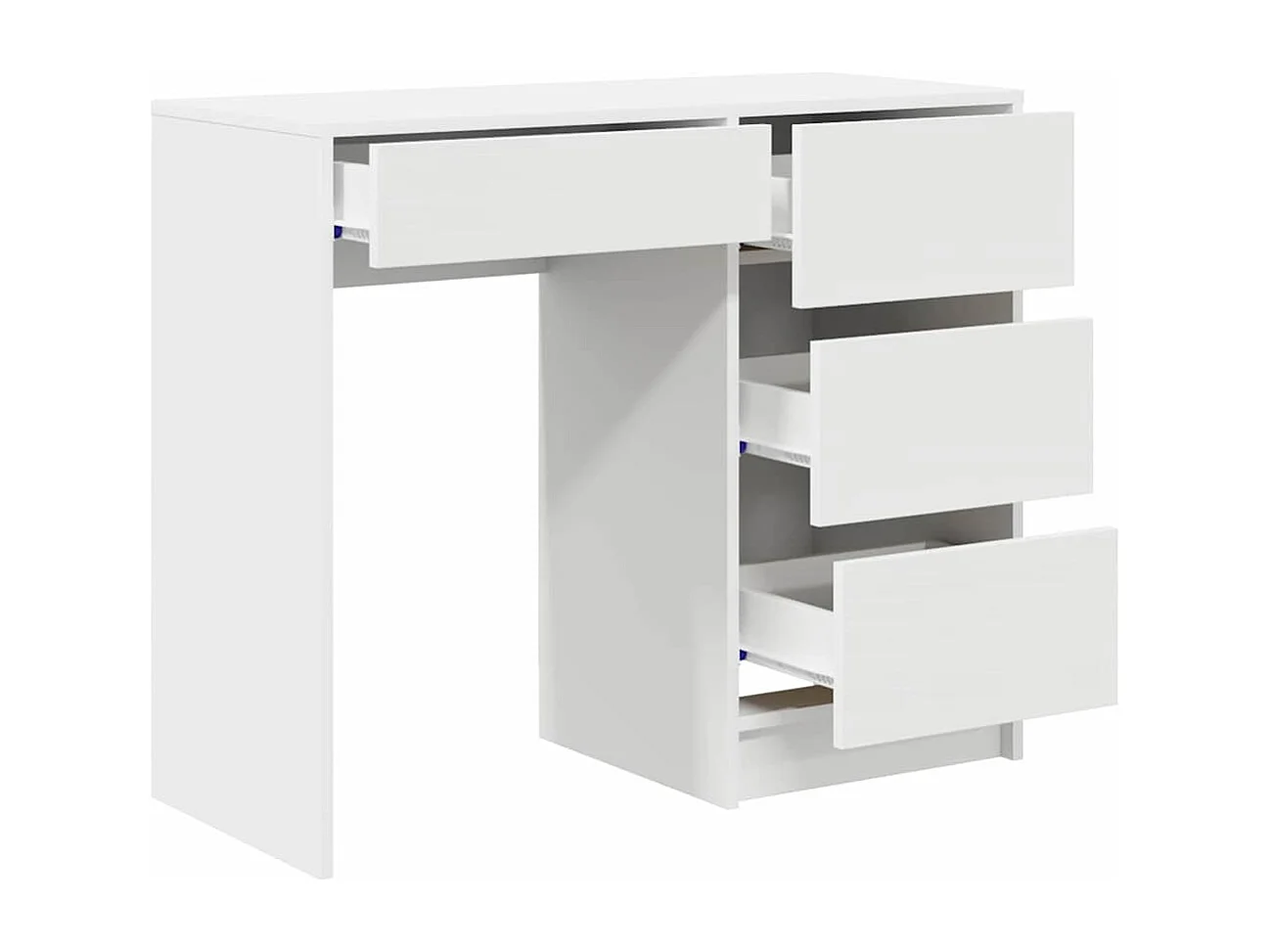 Bureau avec tiroir Blanc 90 x 37,5 x 75 cm Bois d'ingénierie