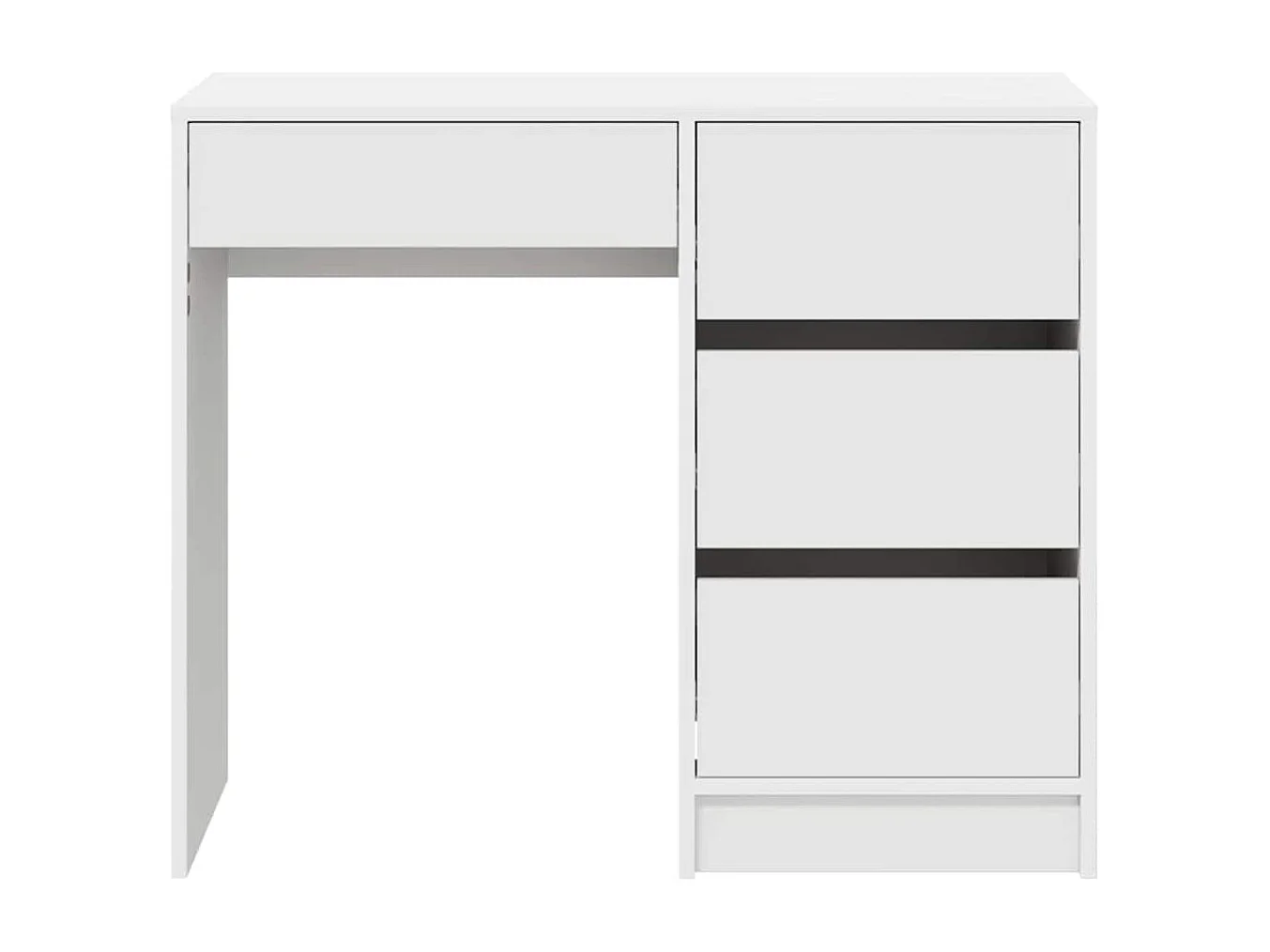 Bureau avec tiroir Blanc 90 x 37,5 x 75 cm Bois d'ingénierie