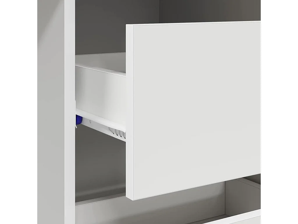 Bureau avec tiroir Blanc 90 x 37,5 x 75 cm Bois d'ingénierie