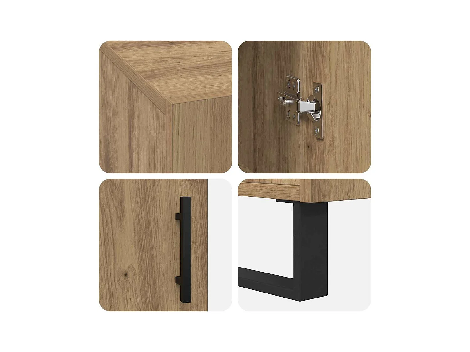 Bureau chêne artisanal 140 x 50 x 75 cm Bois d'ingénierie