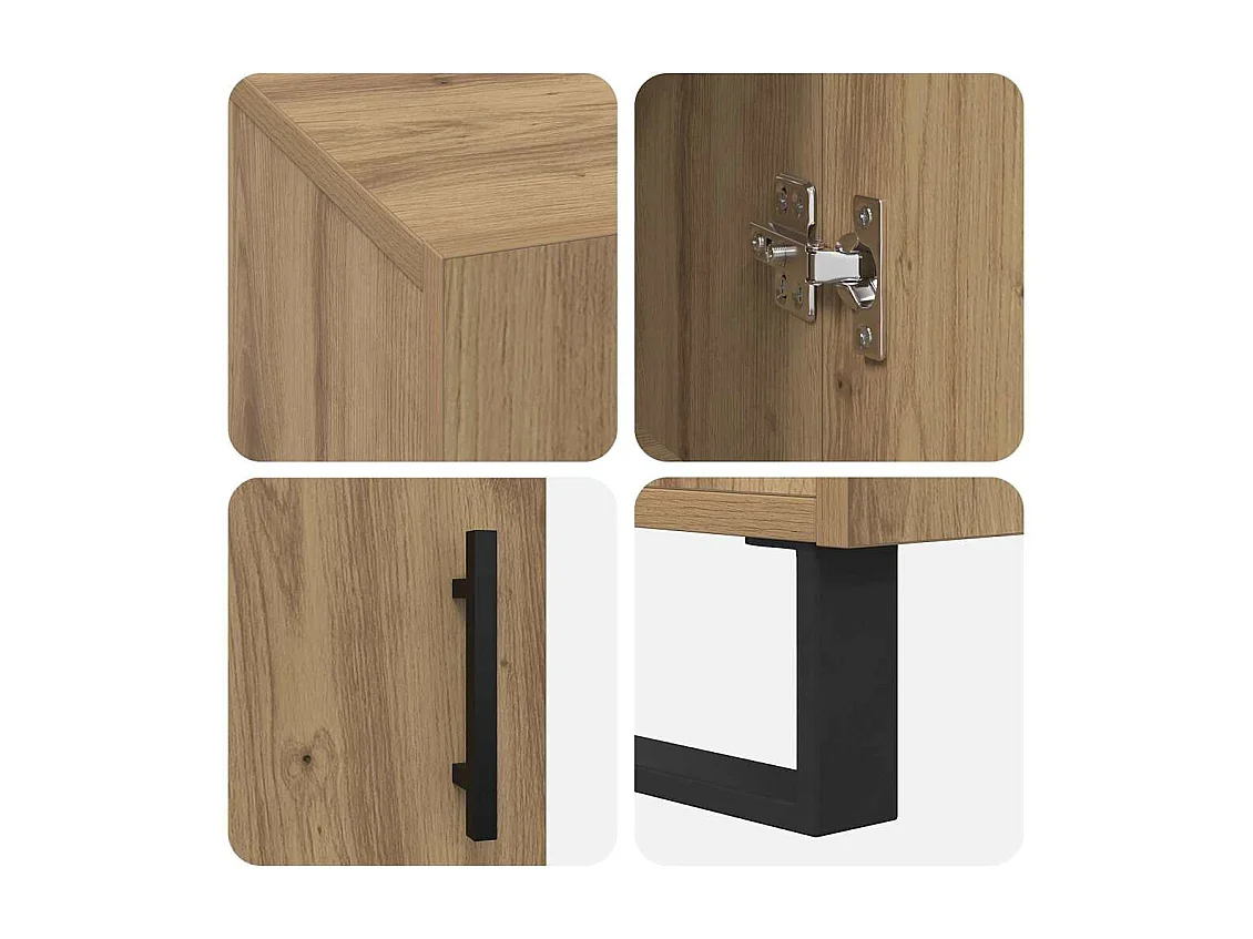 Bureau chêne artisanal 140 x 50 x 75 cm Bois d'ingénierie