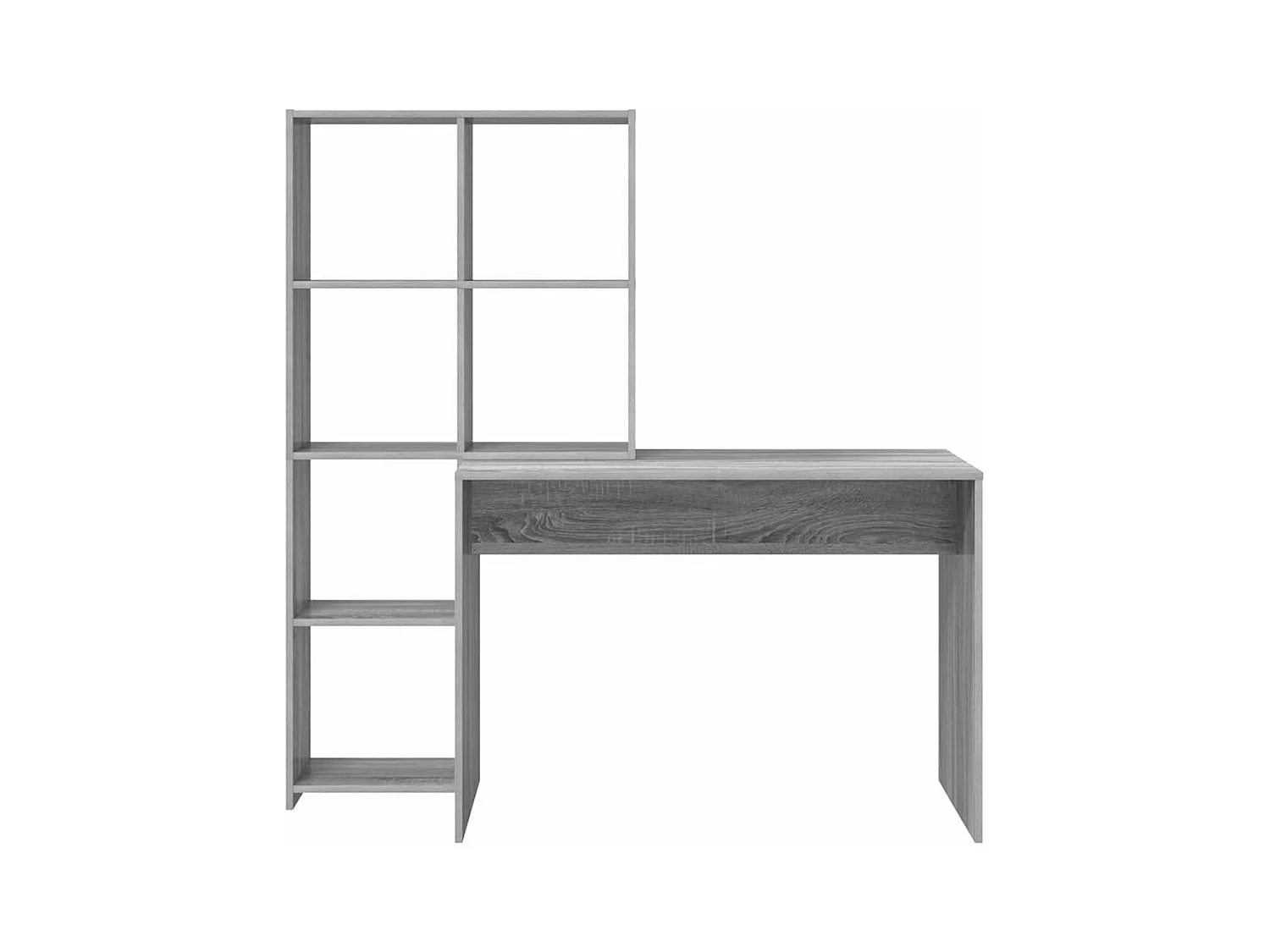 Bureau Sonoma gris 138.5 x 55 x 143 cm Bois d'ingénierie