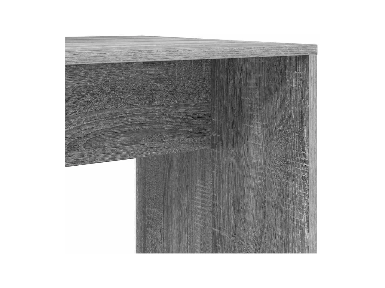 Bureau Sonoma gris 138.5 x 55 x 143 cm Bois d'ingénierie