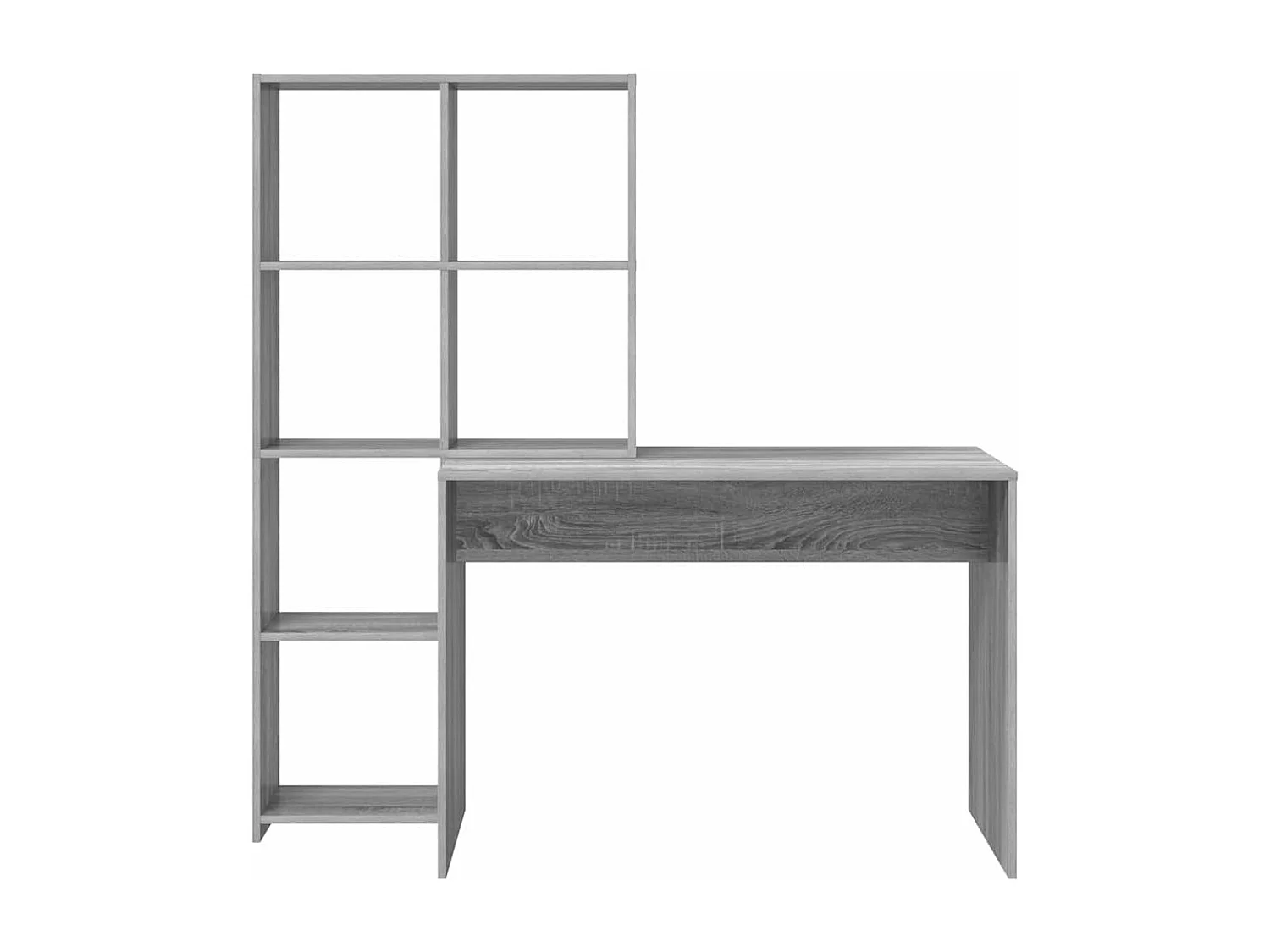 Bureau Sonoma gris 138.5 x 55 x 143 cm Bois d'ingénierie