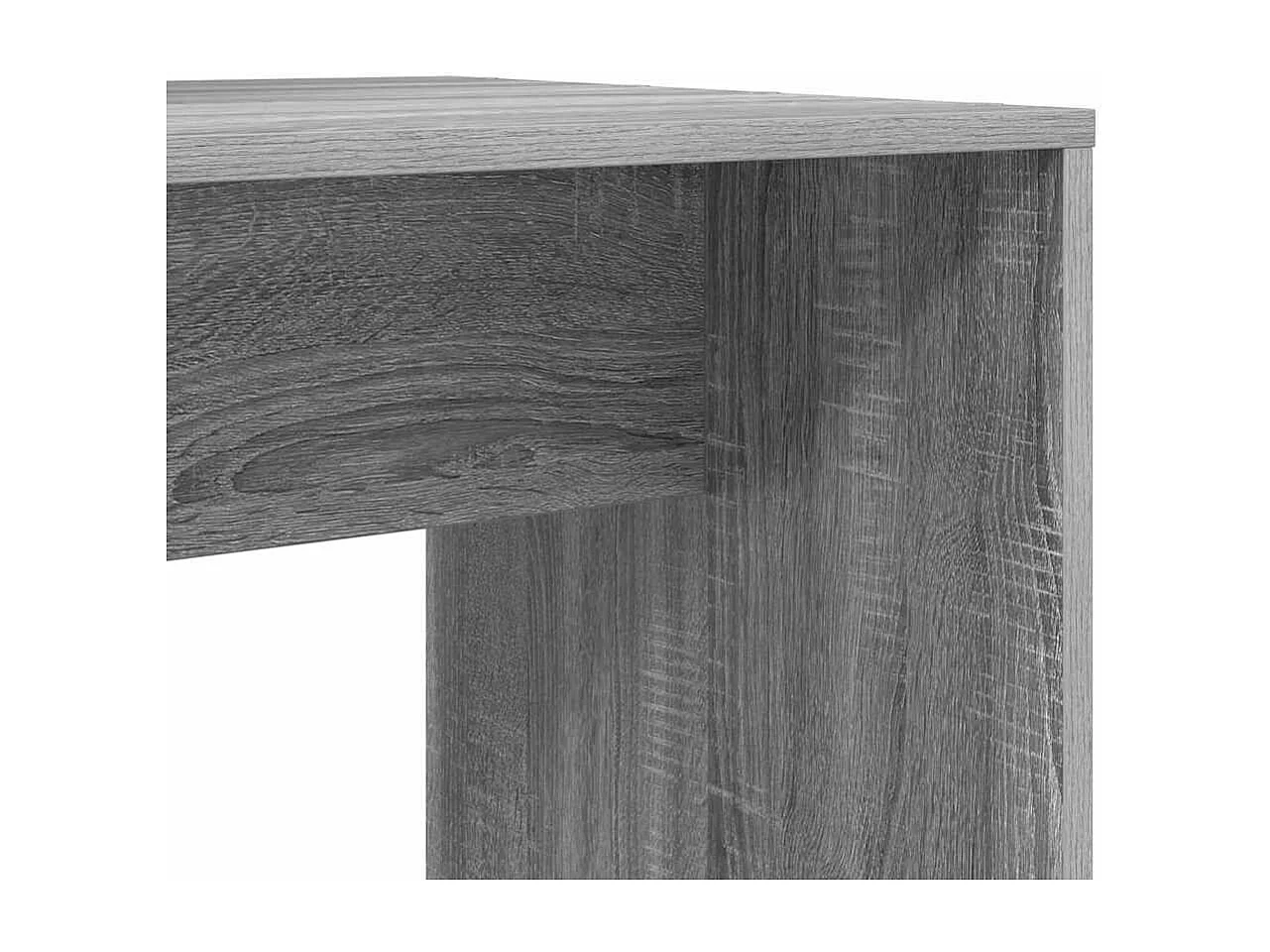 Bureau Sonoma gris 138.5 x 55 x 143 cm Bois d'ingénierie