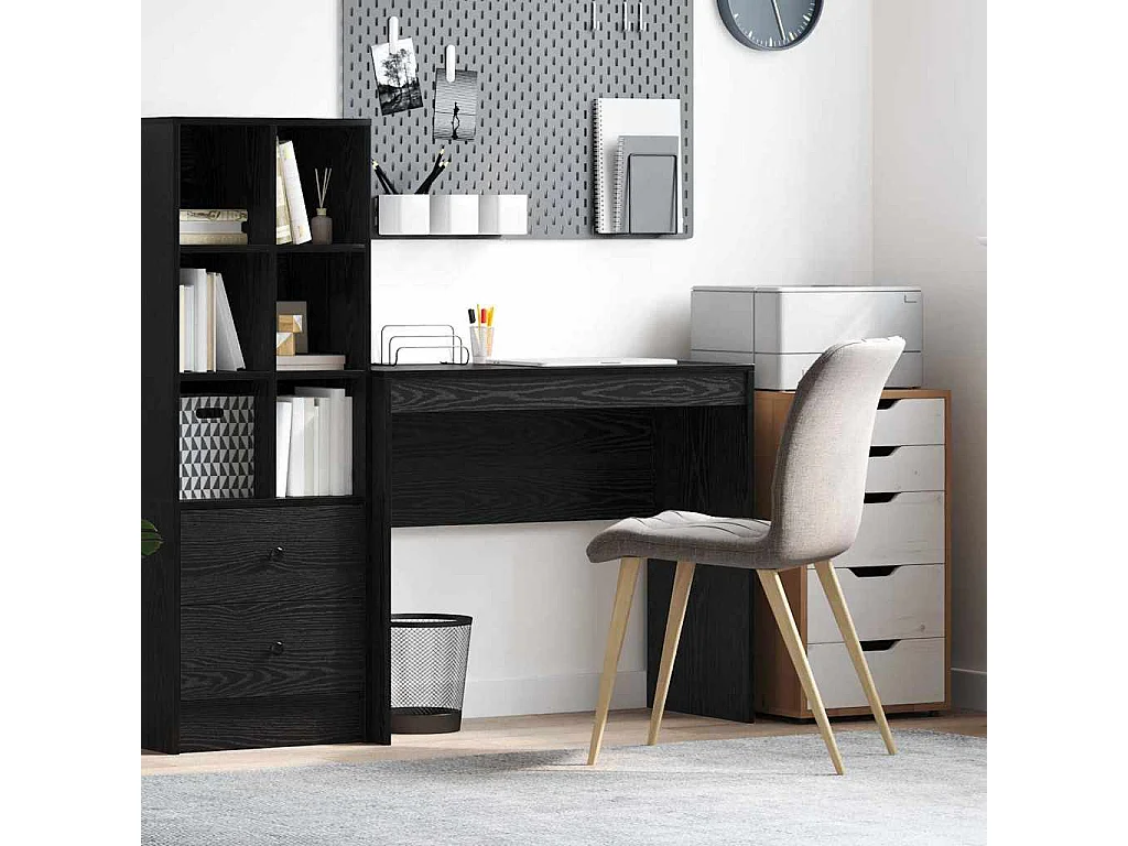 Bureau Chêne noir 90 x 40 x 76 cm Bois d'ingénierie
