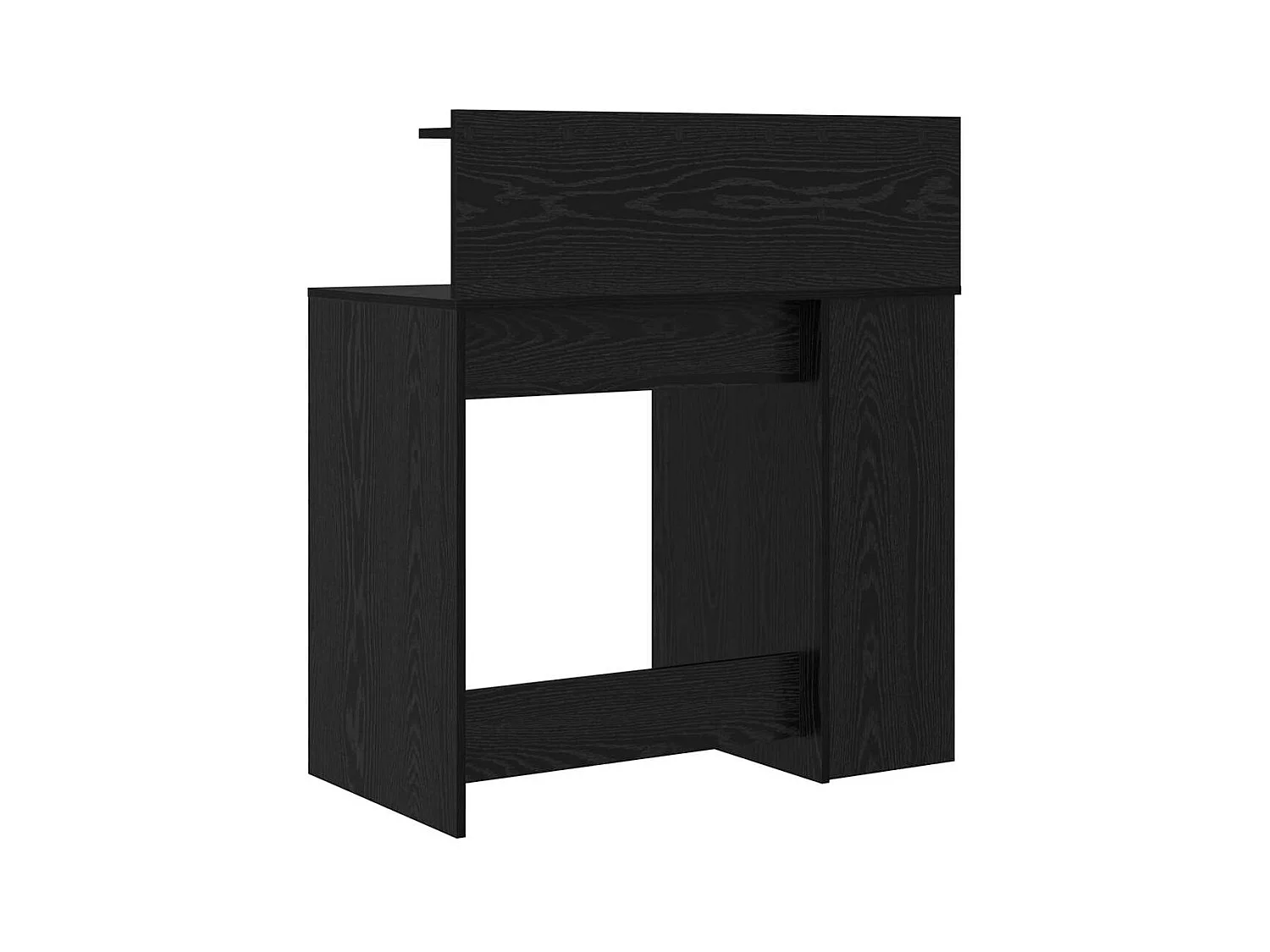 Bureau avec rangement Chêne noir 90 x 48 x 101,5 cm