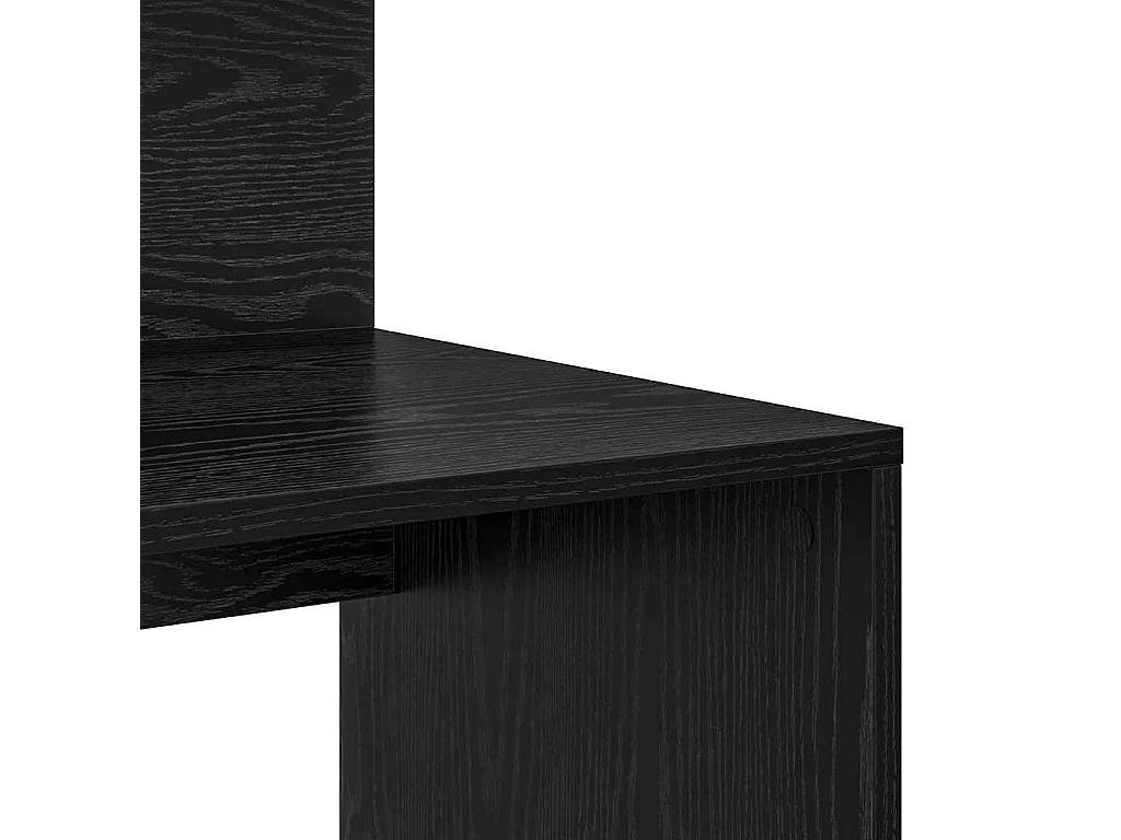 Bureau avec rangement Chêne noir 90 x 48 x 101,5 cm