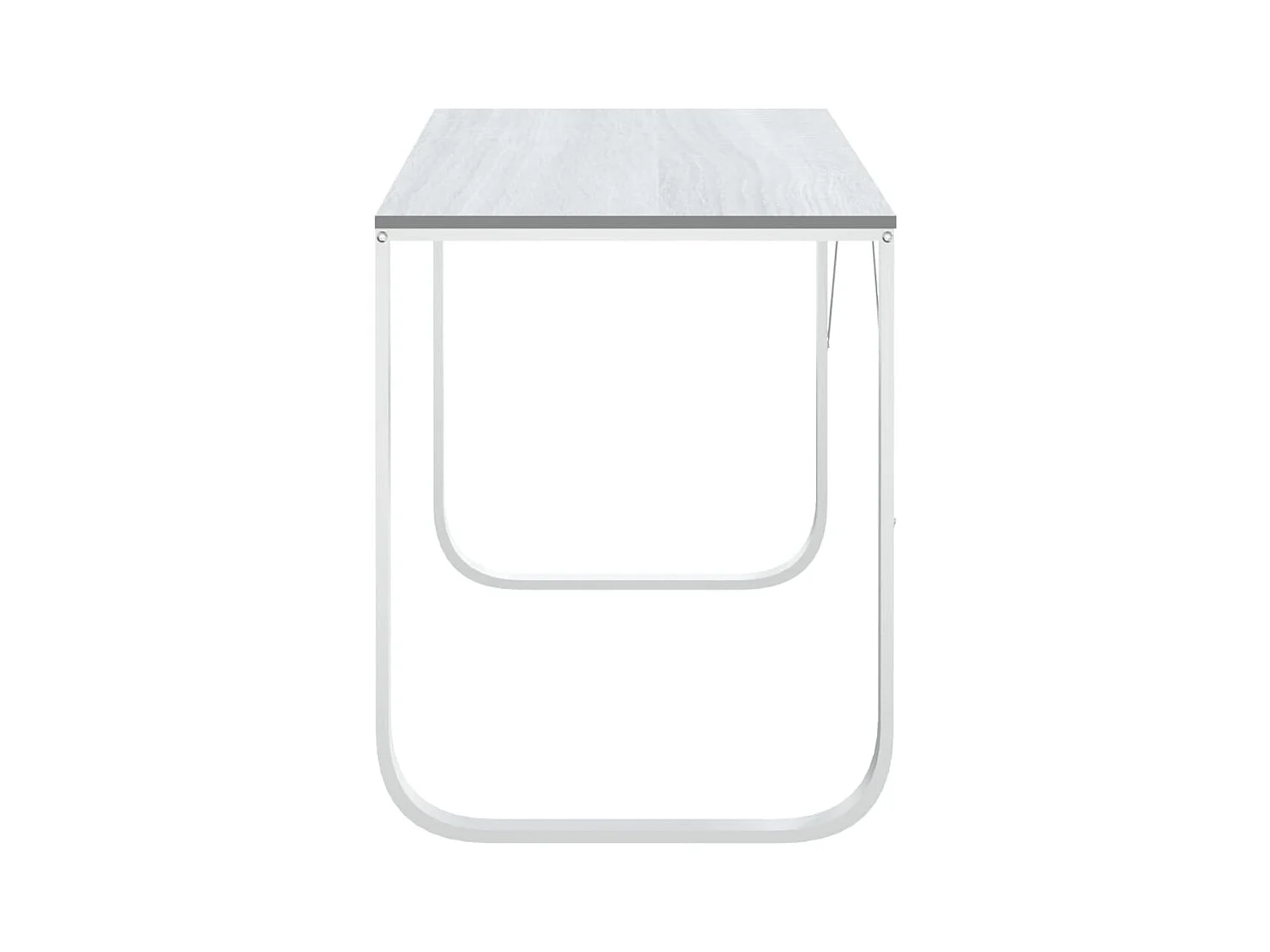 Bureau d'ordinateur Blanc 110x60x73 cm Aggloméré