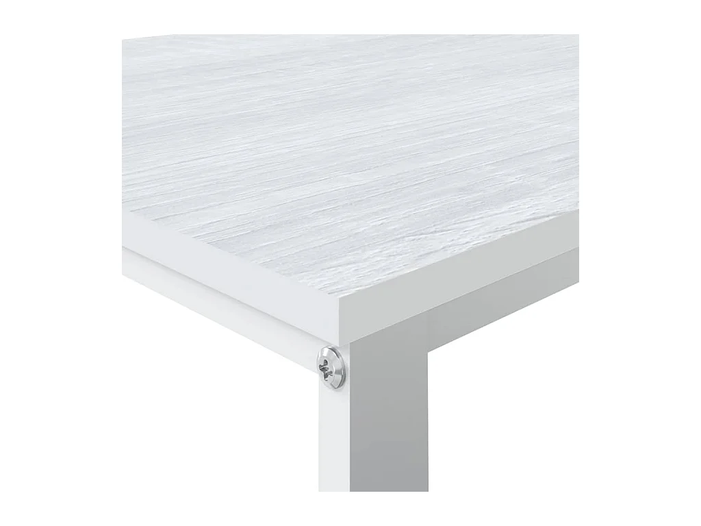 Bureau d'ordinateur Blanc 110x60x73 cm Aggloméré