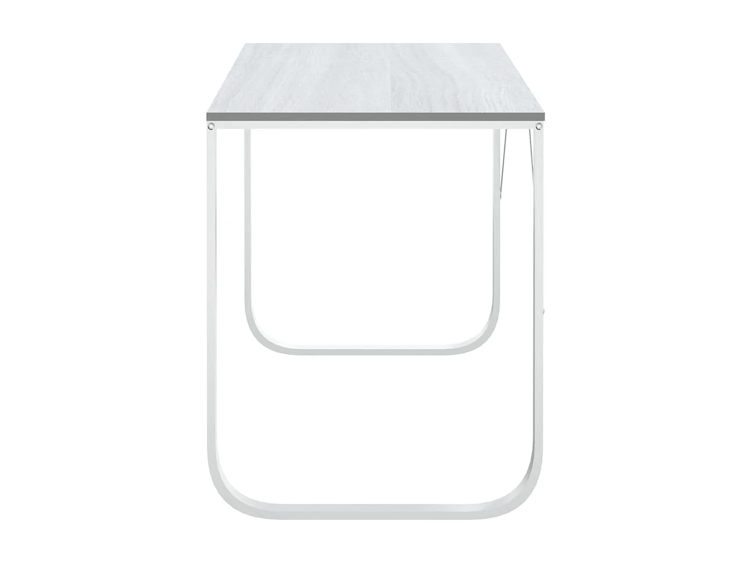 Bureau d'ordinateur Blanc 110x60x73 cm Aggloméré