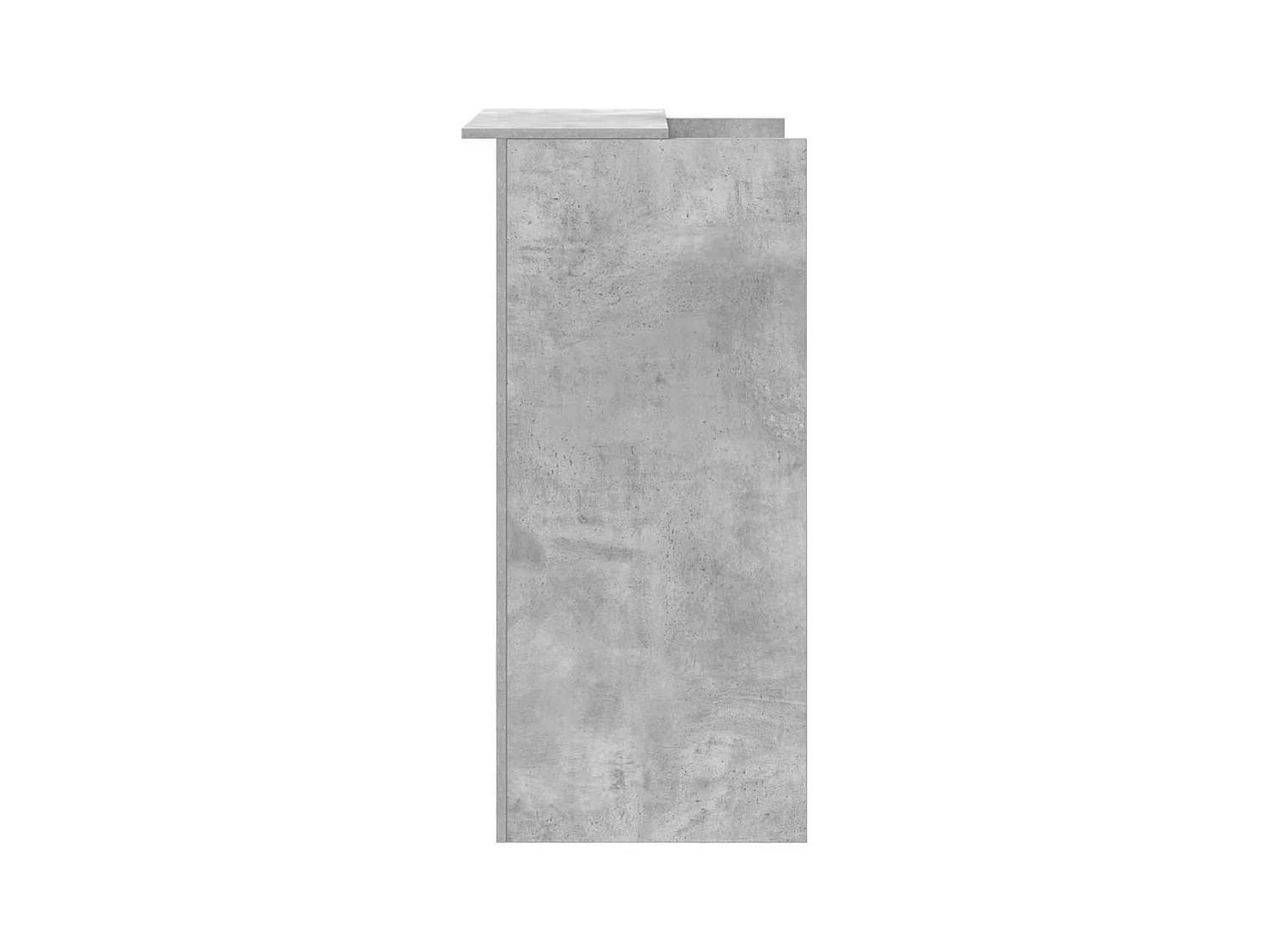 Bureau de réception gris béton 55x50x103,5 cm bois d'ingénierie