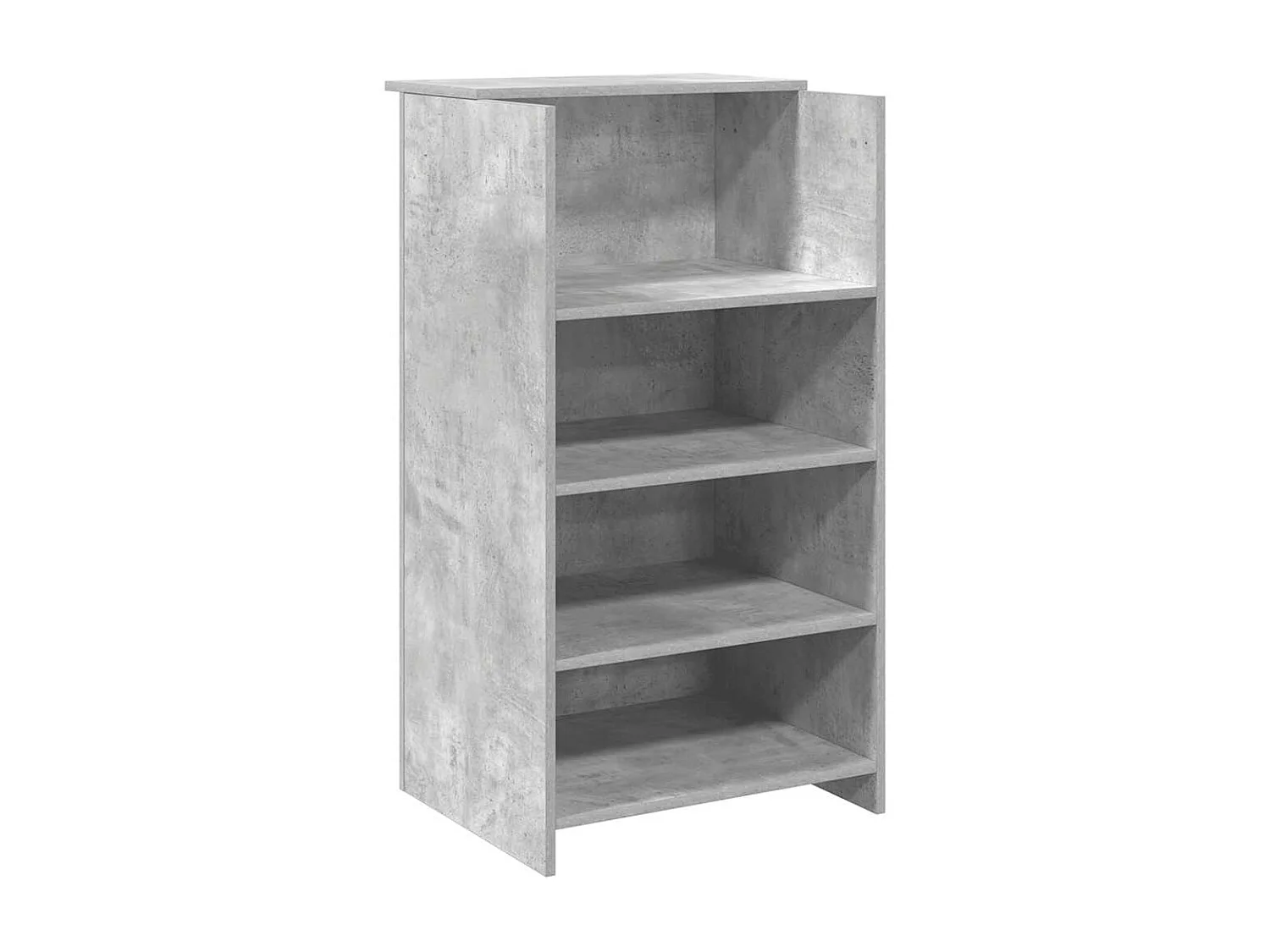 Bureau de réception gris béton 55x50x103,5 cm bois d'ingénierie