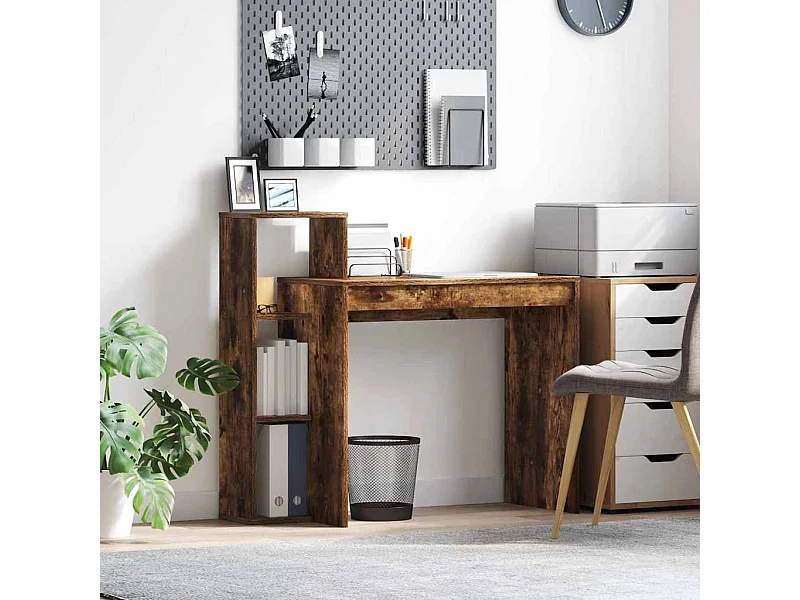 Bureau Chêne fumé 100 x 40 x 90 cm Bois d'ingénierie