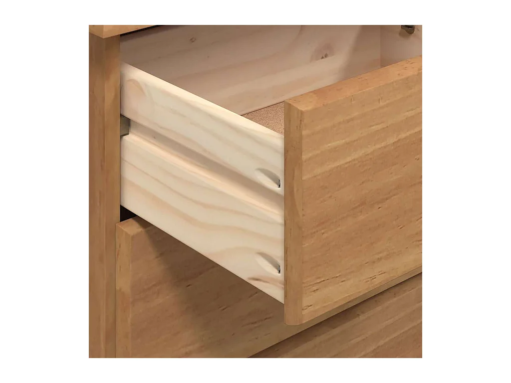 Bureau ASKIM Marron 95 x 40 x 75 cm Bois massif en pin