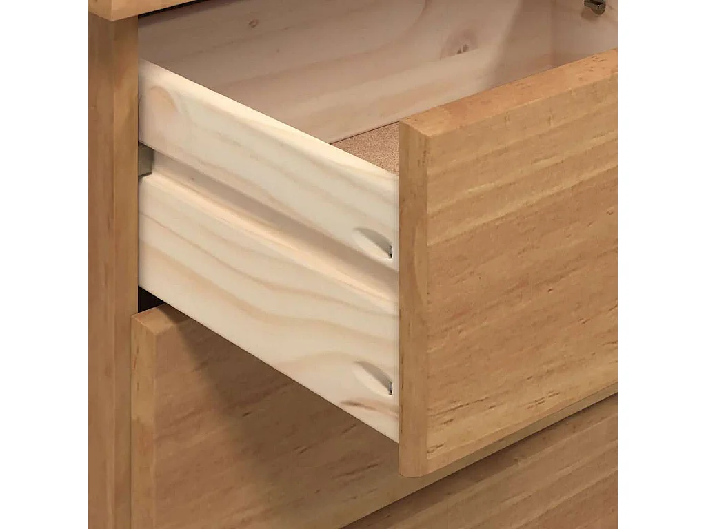 Bureau ASKIM Marron 95 x 40 x 75 cm Bois massif en pin