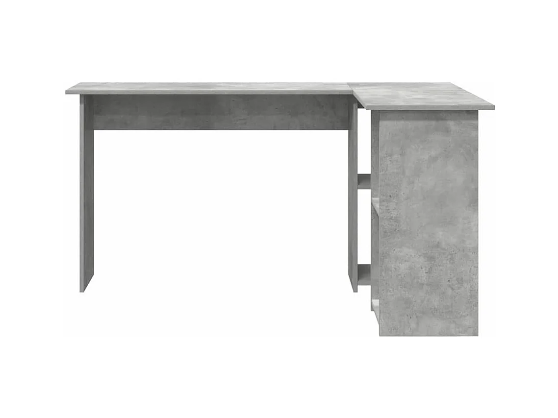 Bureau Gris béton 142 x 102 x 73 cm Bois d'ingénierie