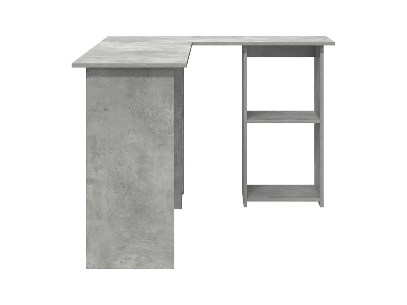 Bureau Gris béton 142 x 102 x 73 cm Bois d'ingénierie