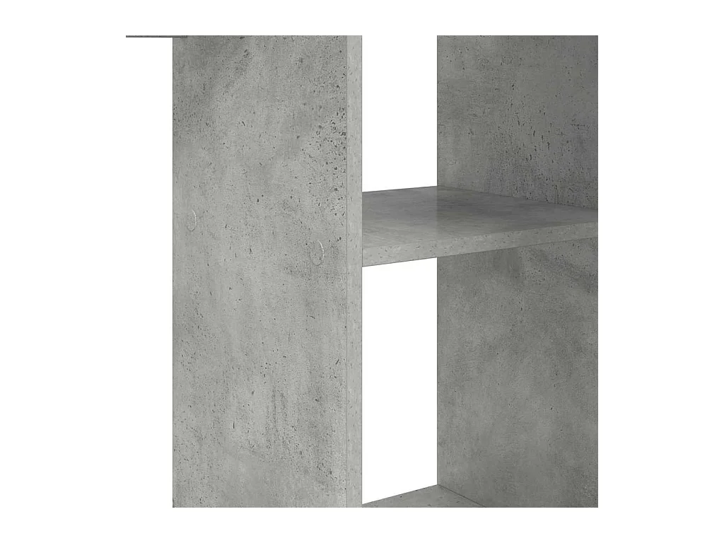 Bureau Gris béton 142 x 102 x 73 cm Bois d'ingénierie