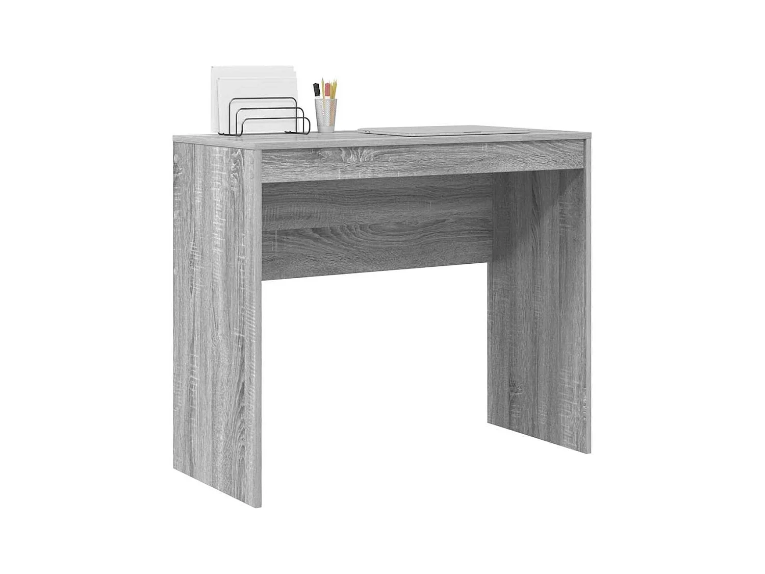 Bureau Sonoma gris 90 x 40 x 76 cm Bois d'ingénierie