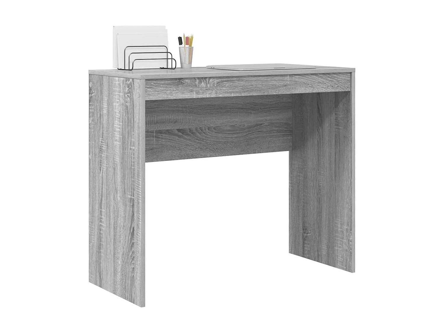 Bureau Sonoma gris 90 x 40 x 76 cm Bois d'ingénierie