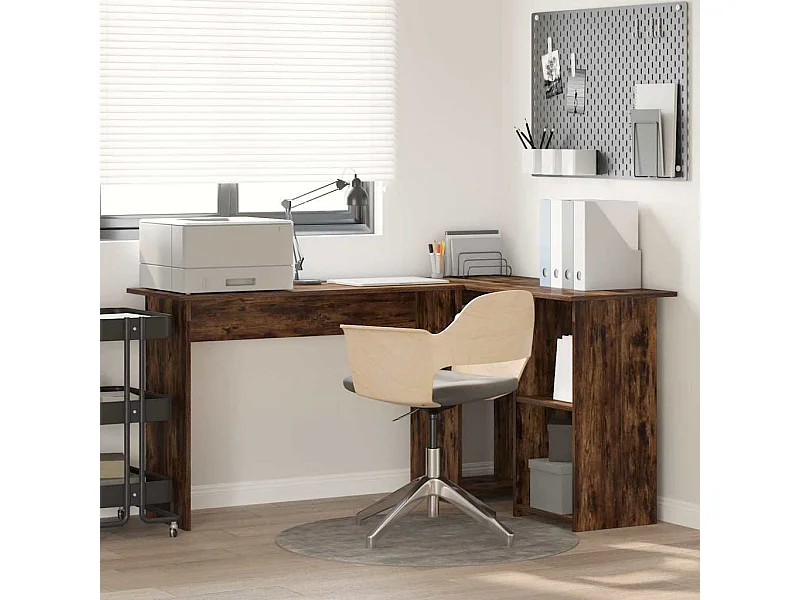 Escritorio Roble ahumado 142 x 102 x 73 cm Madera contrachapada