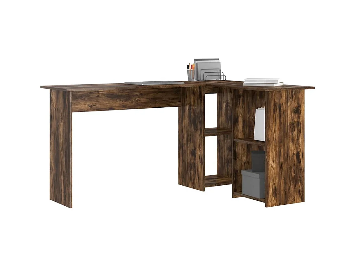 Bureau Chêne fumé 142 x 102 x 73 cm Bois d'ingénierie