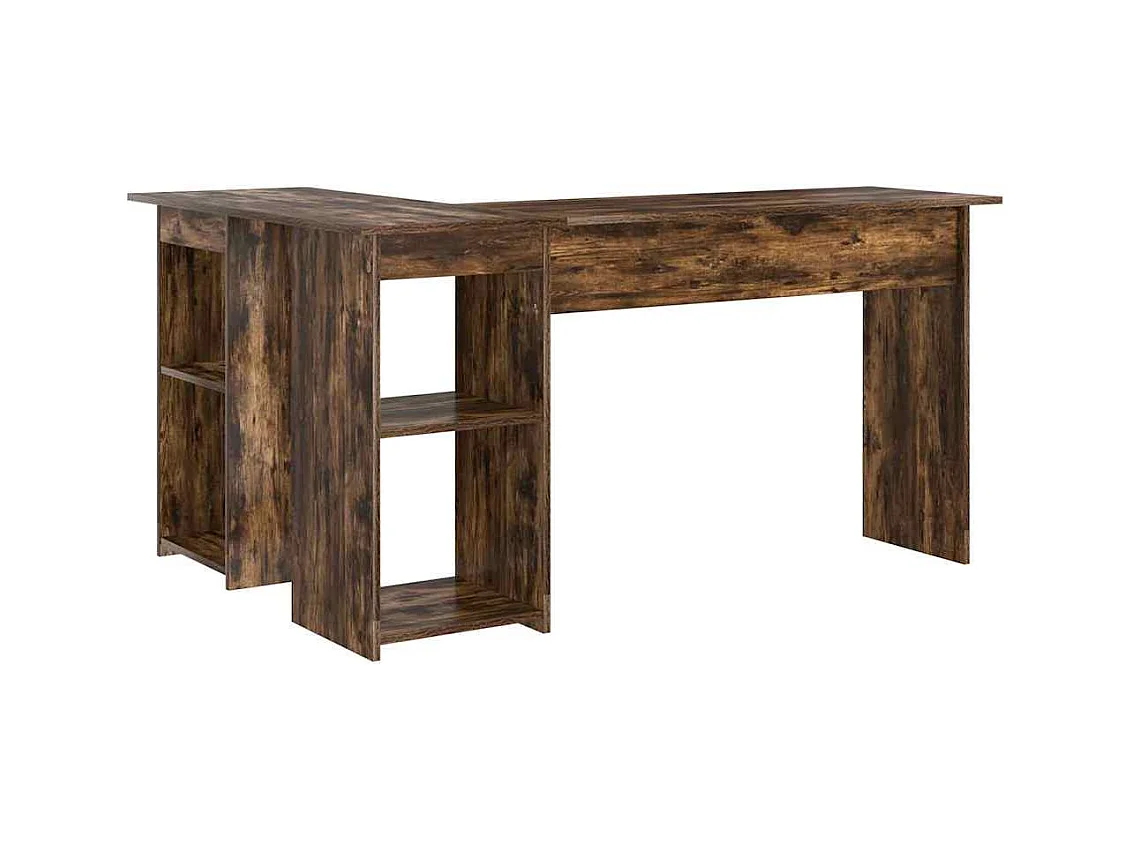 Bureau Chêne fumé 142 x 102 x 73 cm Bois d'ingénierie