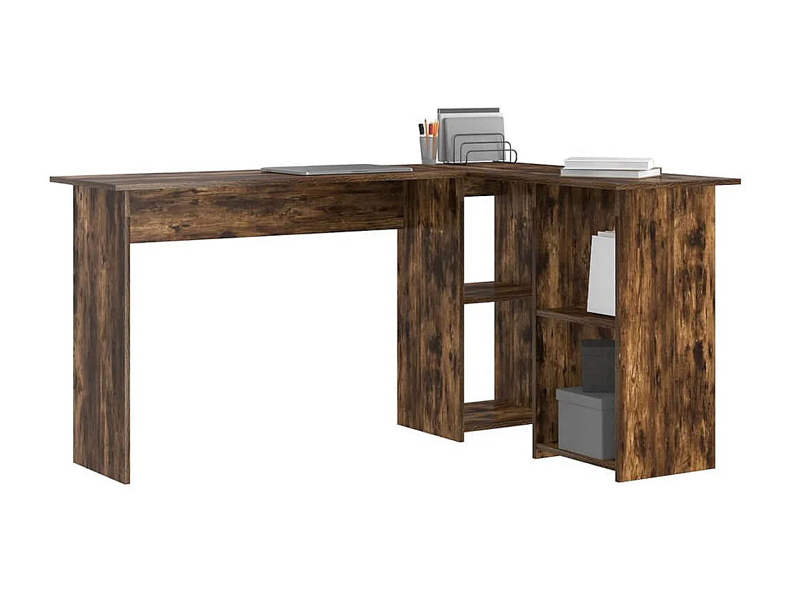 Bureau Chêne fumé 142 x 102 x 73 cm Bois d'ingénierie