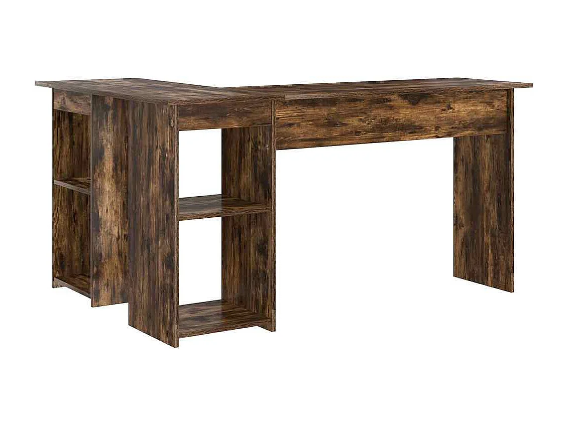 Bureau Chêne fumé 142 x 102 x 73 cm Bois d'ingénierie