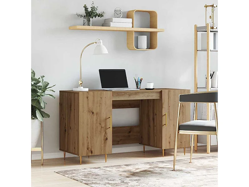 Escritorio Roble artisan 140 x 50 x 75 cm Madera contrachapada