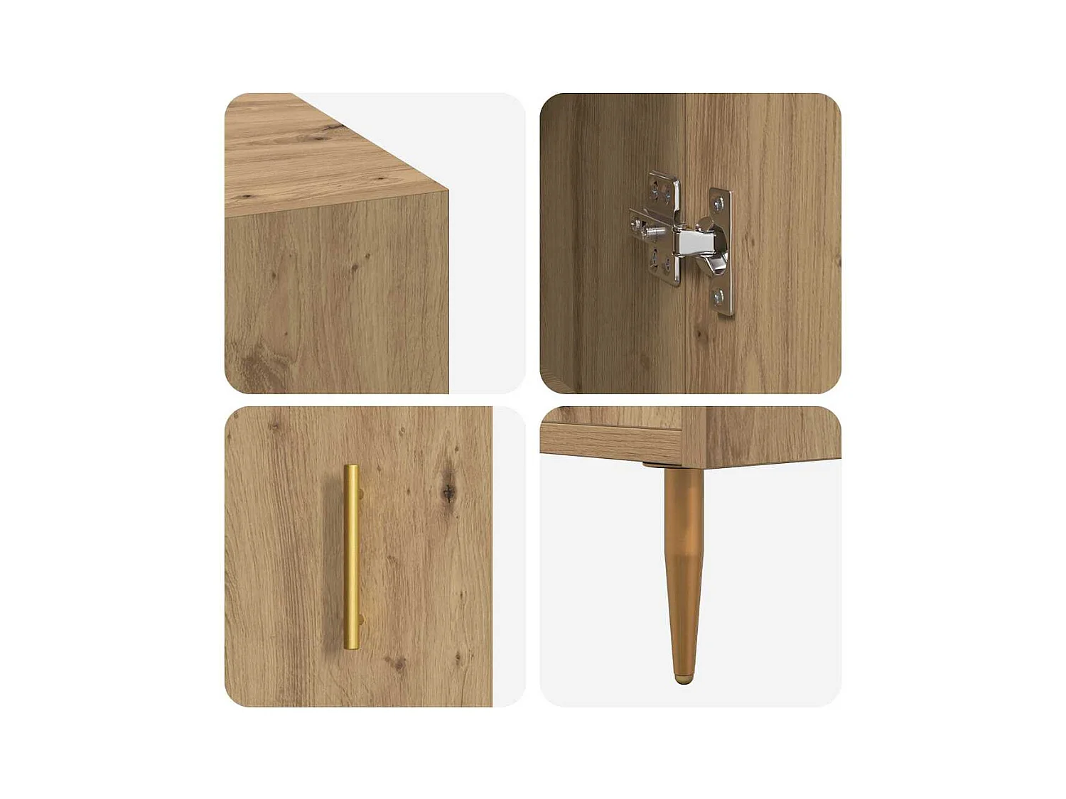 Bureau chêne artisanal 140 x 50 x 75 cm Bois d'ingénierie