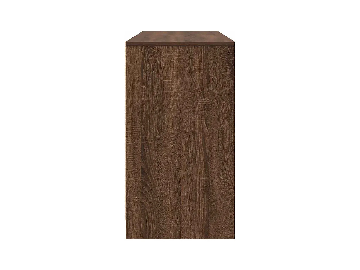 Bureau chêne marron 120x42x76 cm bois d'ingénierie