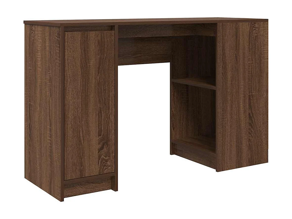 Bureau 120x42x76 cm spaanplaat bruin eikenkleurig