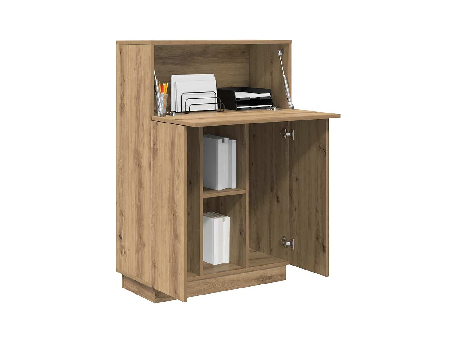 Bureau chêne artisanal 71,5 x 31,5 x 106,5 cm Bois d'ingénierie