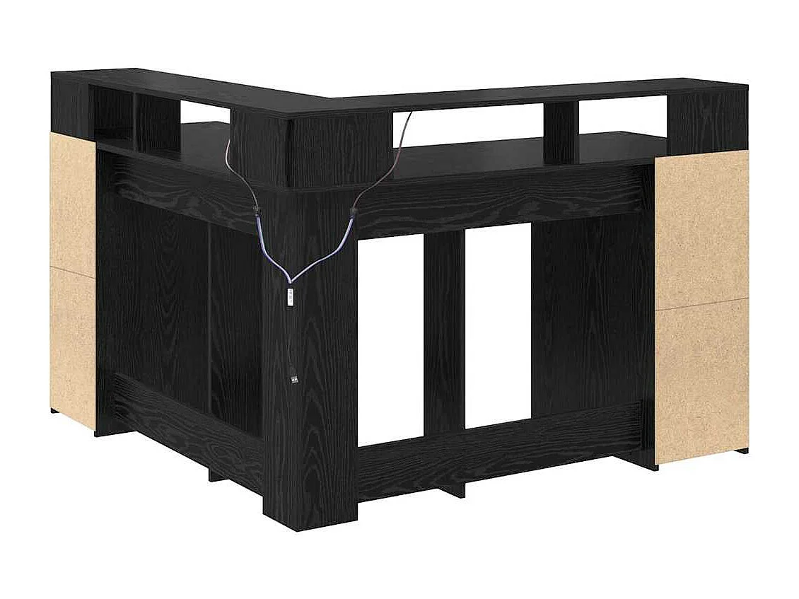 Mesa Carvalho preto 130 x 130 x 91 cm Madeira processada