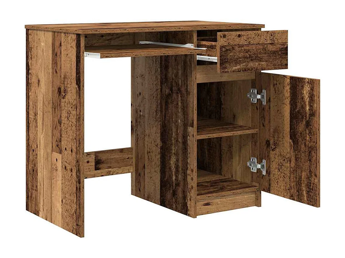 Bureau vieux bois 86x49x76 cm bois d'ingénierie