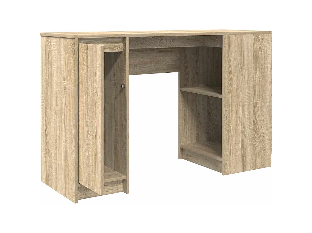 Bureau chêne sonoma 120x42x76 cm bois d'ingénierie