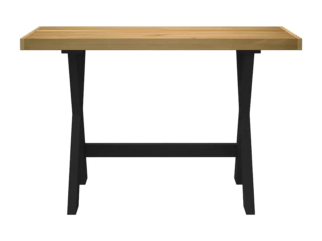 Bureau NOAIN pieds en forme de X 120x50x75 cm bois massif pin